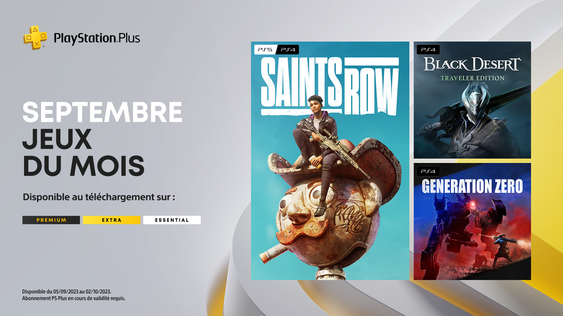 Les jeux PlayStationPlus de septembre 2023