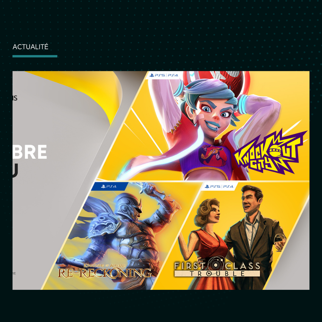 Les jeux PlayStation Plus du mois de novembre 2021.