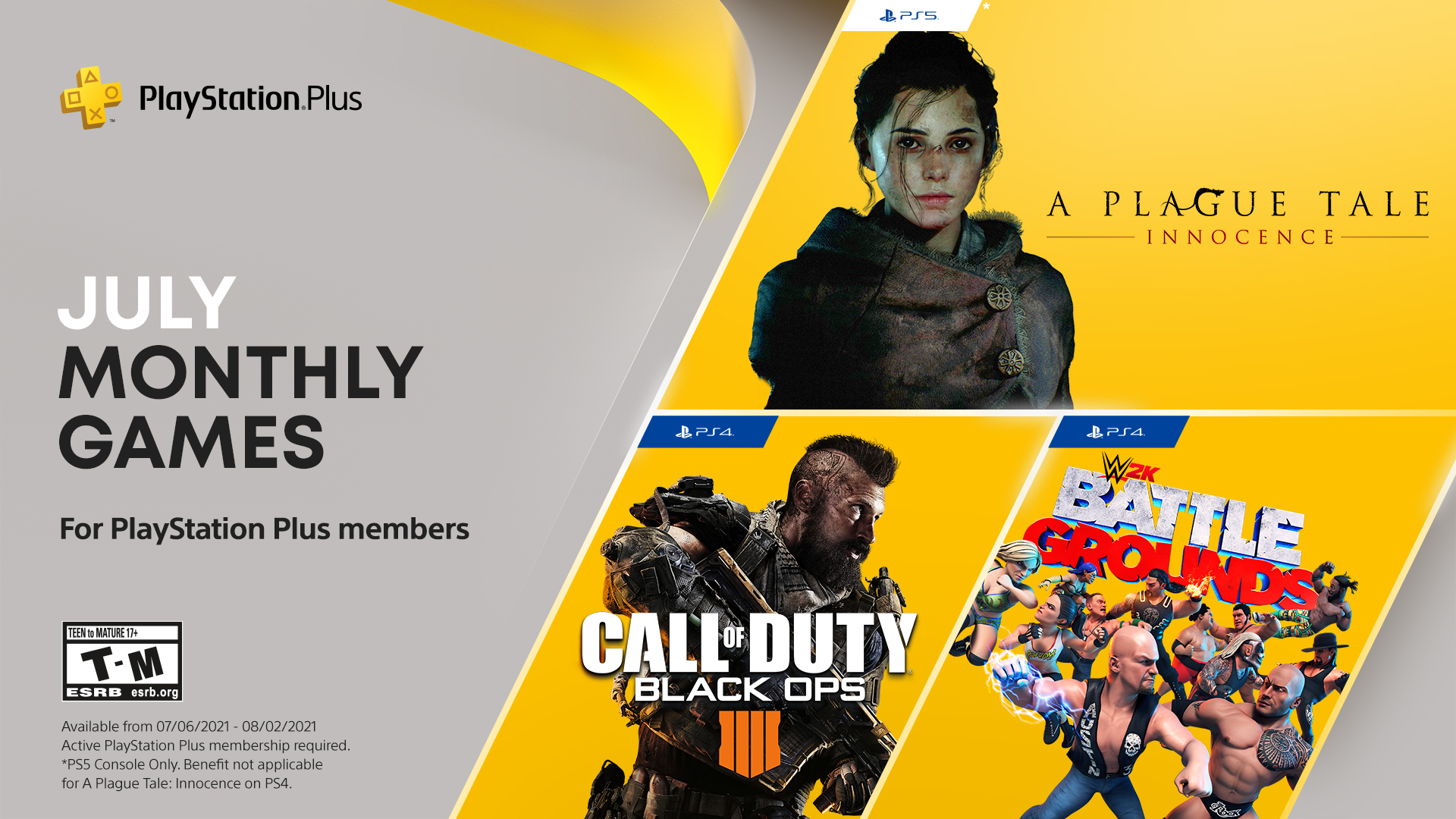 Les jeux PlayStation Plus de juillet 2021