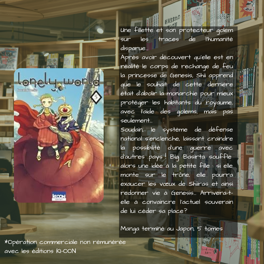 [Manga] Lonely World, tome 5 (fin)